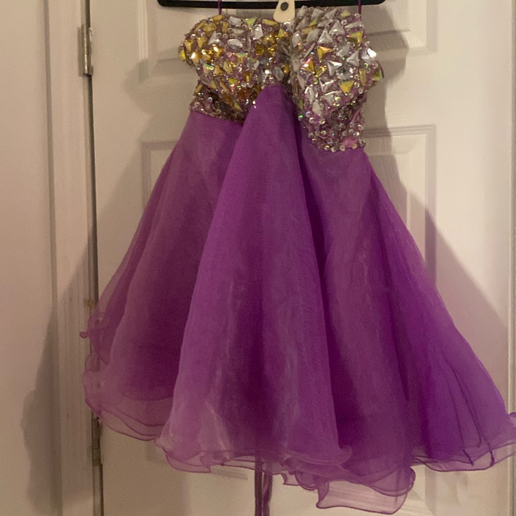 Prom Fuschia Sequin Dress